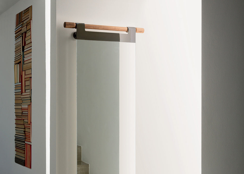 Walnut Hook Hang Wall Mirror