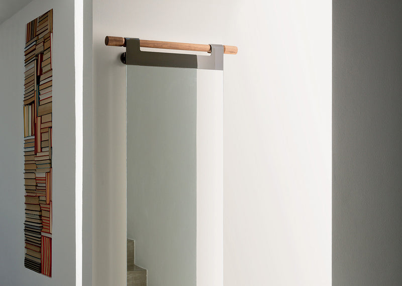 Walnut Hook Hang Wall Mirror