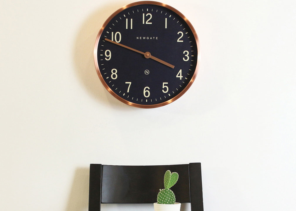 Master Edwards Wall Clock Copper