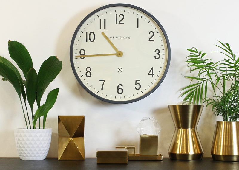 Mr Edwards Wall Clock Grey