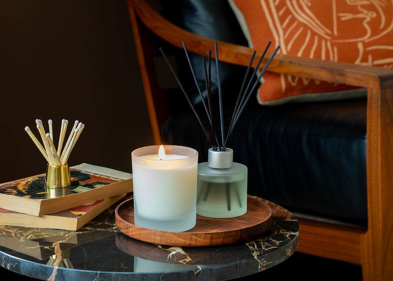 Woodnotes Leather Oud & Elm Natural Reed Diffuser
