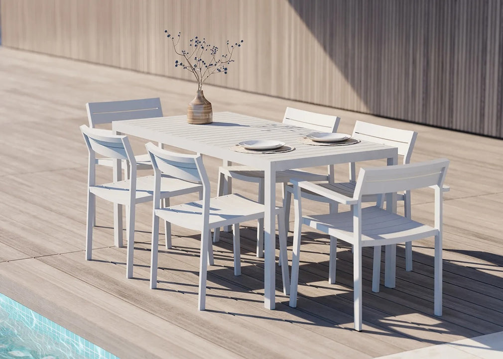 Eos Outdoor Side Chair White