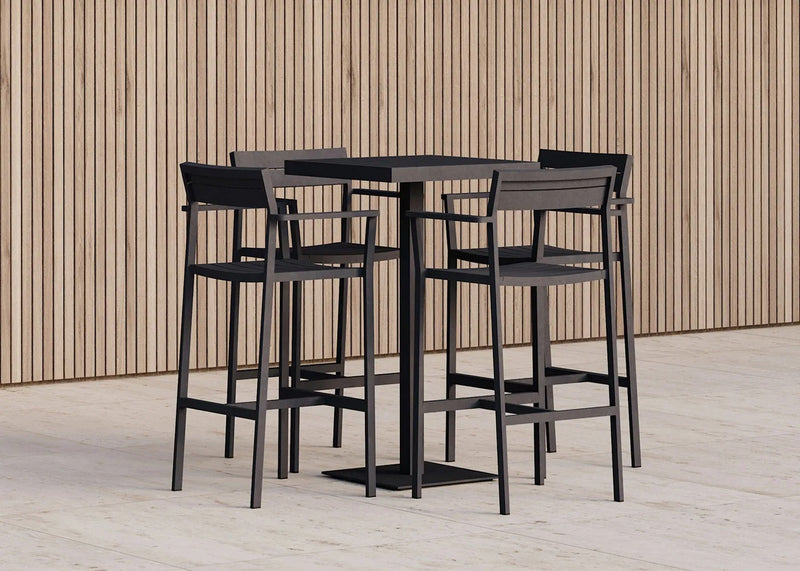 Eos Outdoor Bar Stool Black