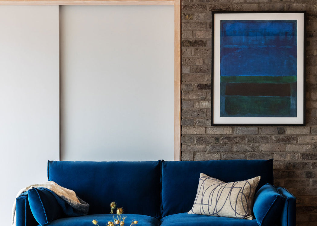 Blue Green & Brown by Mark Rothko Framed Print