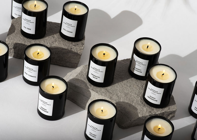 Signature Oudh Geranium Scented Glass Candle