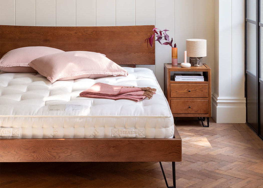 Brunel Bedside Table Dark Wood