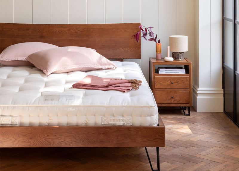 Brunel Bedside Table Dark Wood