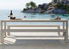 Eos Outdoor Communal Bench White