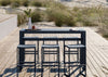 Eos Outdoor Rectangular Bar Table Black