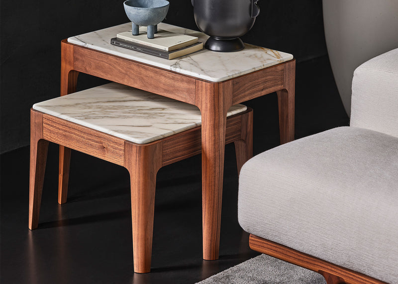 Ziggy 1 Coffee Table White Calacatta Gold