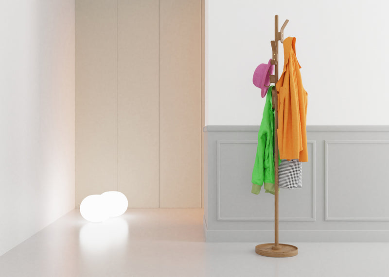 Right Hook Coat Stand Natural Oak