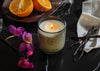 Dusk Purple Orchid & Mandarin Scented Glass Candle
