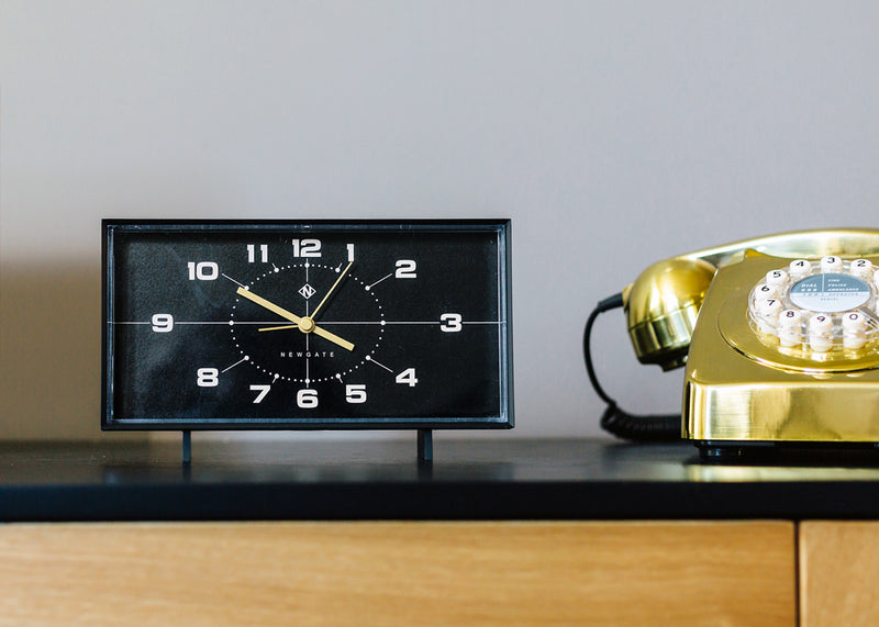 Wideboy Clock Black
