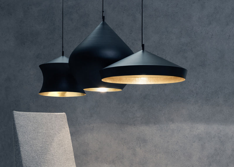 Beat LED Waist Pendant Light Black