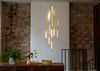 Saber LED Chandelier 12 Light Cluster Pendant Gold