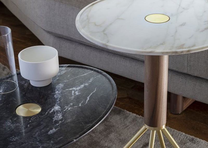Jelly 40 Side Table Round Grigio Carnico