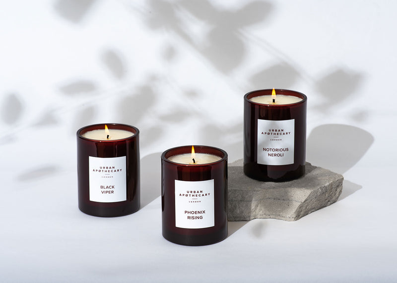 Ruby Black Viper Scented Glass Candle
