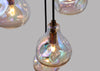 Bolha Chandelier 5 Pendant Light Petrol & Bronze