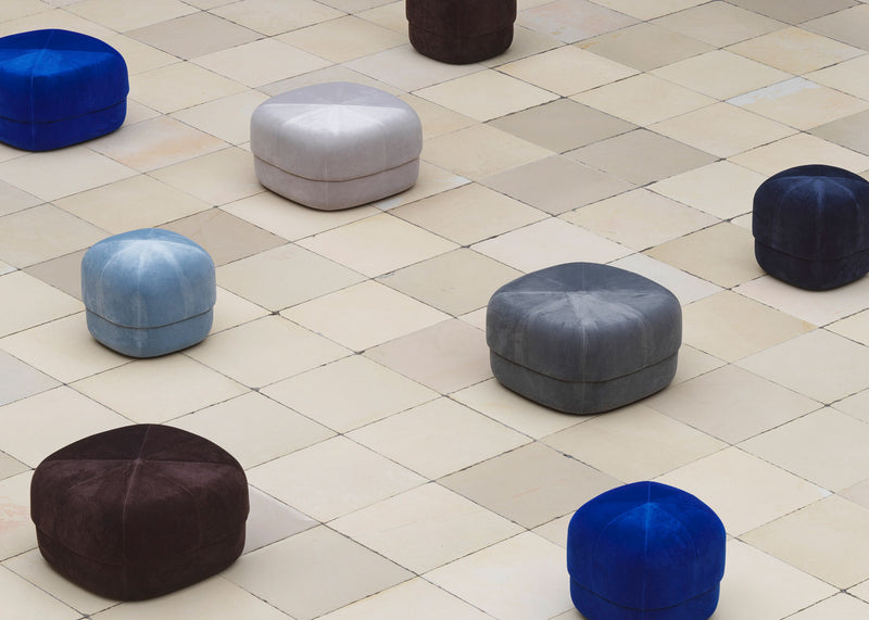 Circus Pouf Large Velour Coffee
