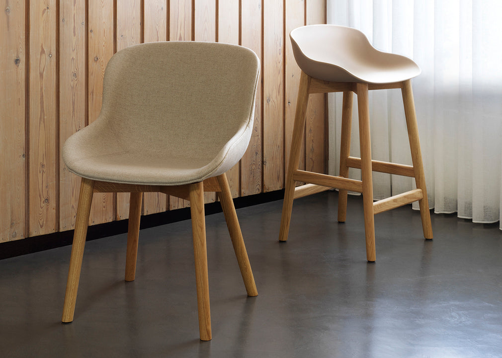 Hyg Chair Grey Shell Oak Legs