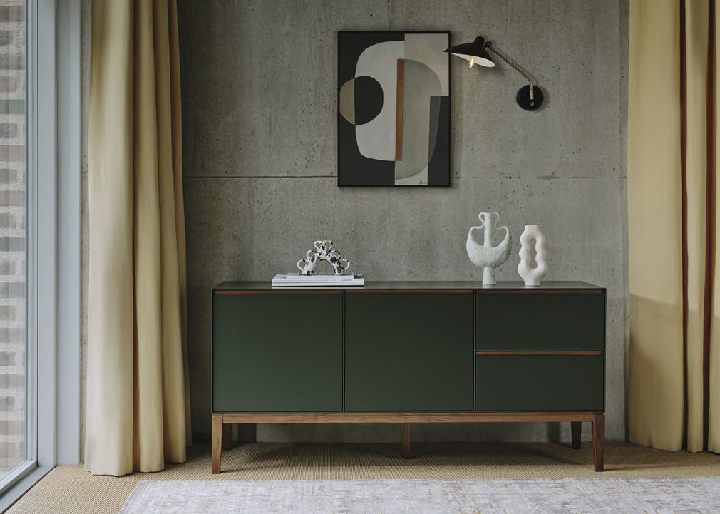 Lars Sideboard Green/Walnut