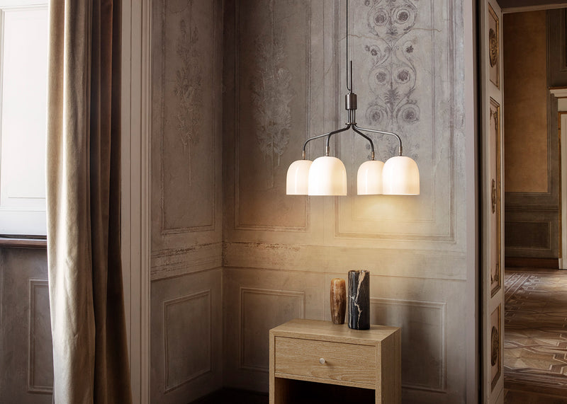 Howard Chandelier 4 Short Arm Bone China
