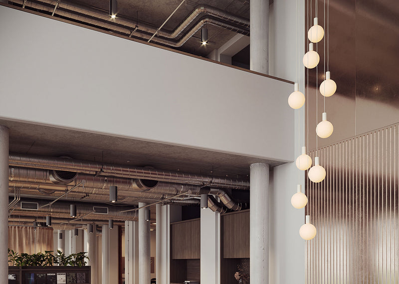 Alumina Large White 9 Pendant Light Canopy
