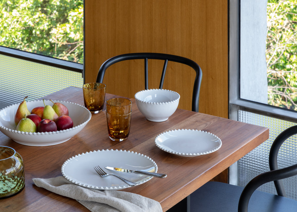Pearl White Dinner Plate