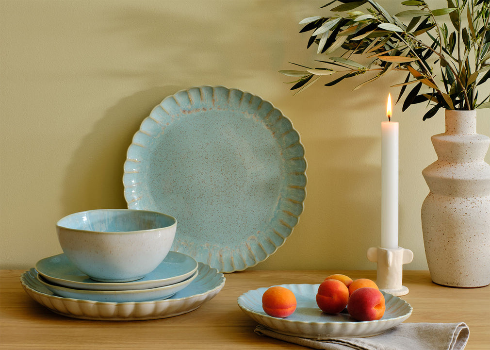 Mallorca Sea Blue Salad Plate