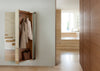 Camper Wall Clothes Stand Mirror Canaletta Walnut