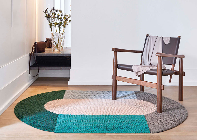 Crochet Rug Pink 100 x 180cm