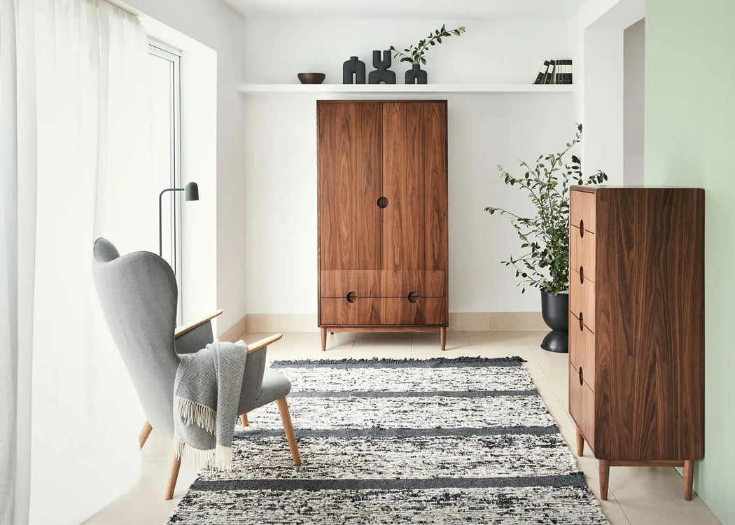 Amira Tallboy Chest of Drawers Walnut