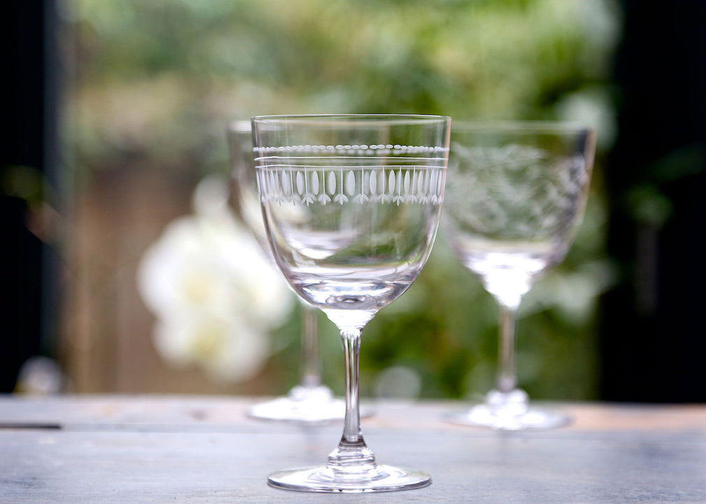 Wine Glasses Ovals Set of 2