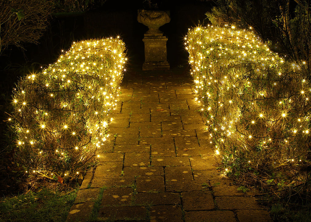 Warm White 480 LED Indoor or Outdoor Décor Tree Lights Green Cable