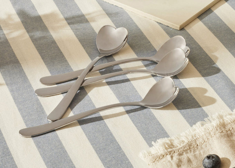 Big Love Set of 4 Ice Cream Spoons