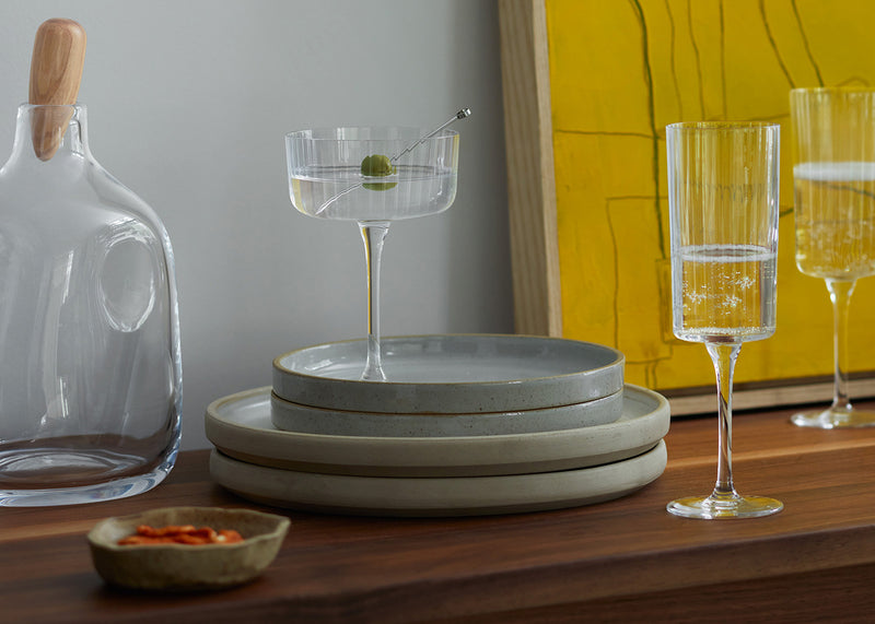 Gio Line Champagne/Cocktail Set of 4 Clear