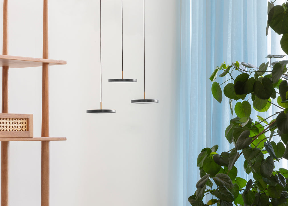 Asteria LED Micro Cluster 3 Pendant Light Black