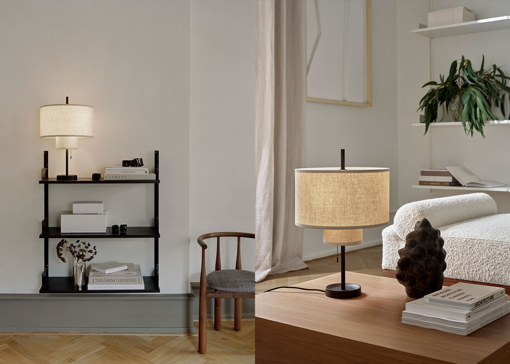 Margin Table Lamp Base Beige