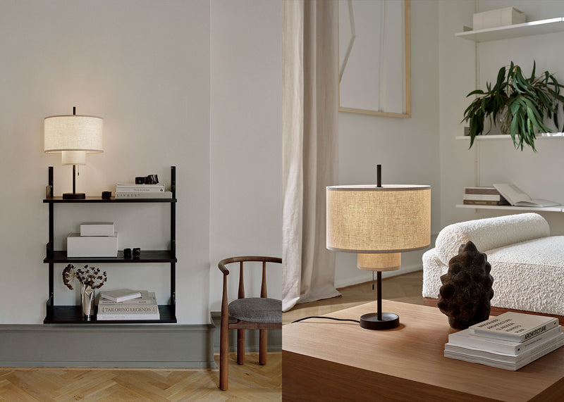Margin Table Lamp Base Beige