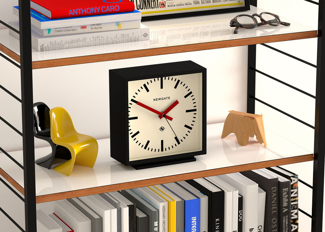 Amp Mantel Clock Black