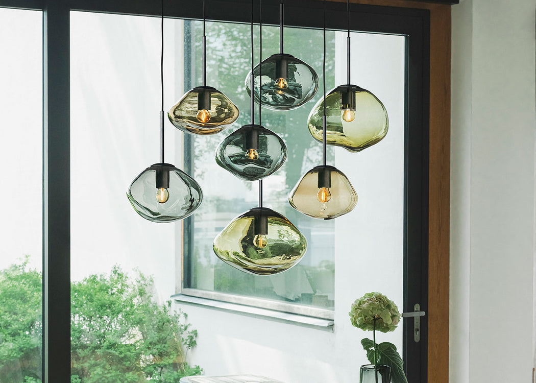 Crystal Stone Olivin Chandelier Light