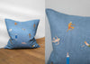 Swimmers Embroidered Cushion 45 x 45cm