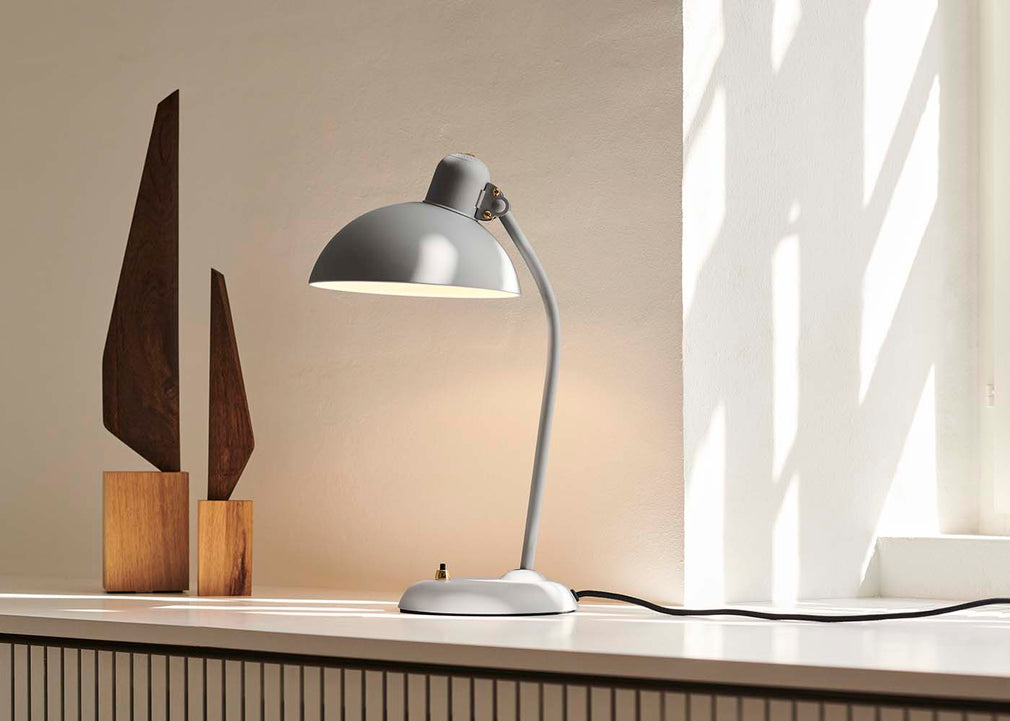 Kaiser Idell Table Lamp Easy Grey/Brass