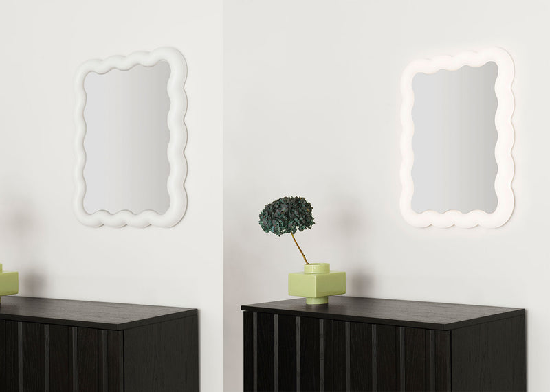 Illu Mirror with Light White 65 x 50cm
