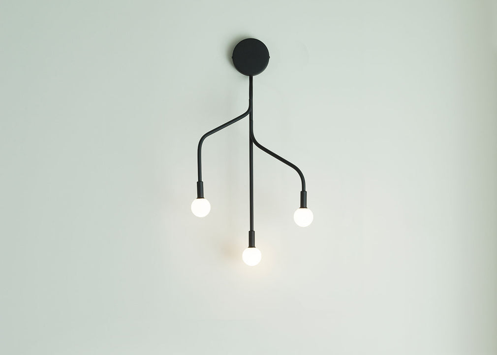 Vekst Wall Lamp Black
