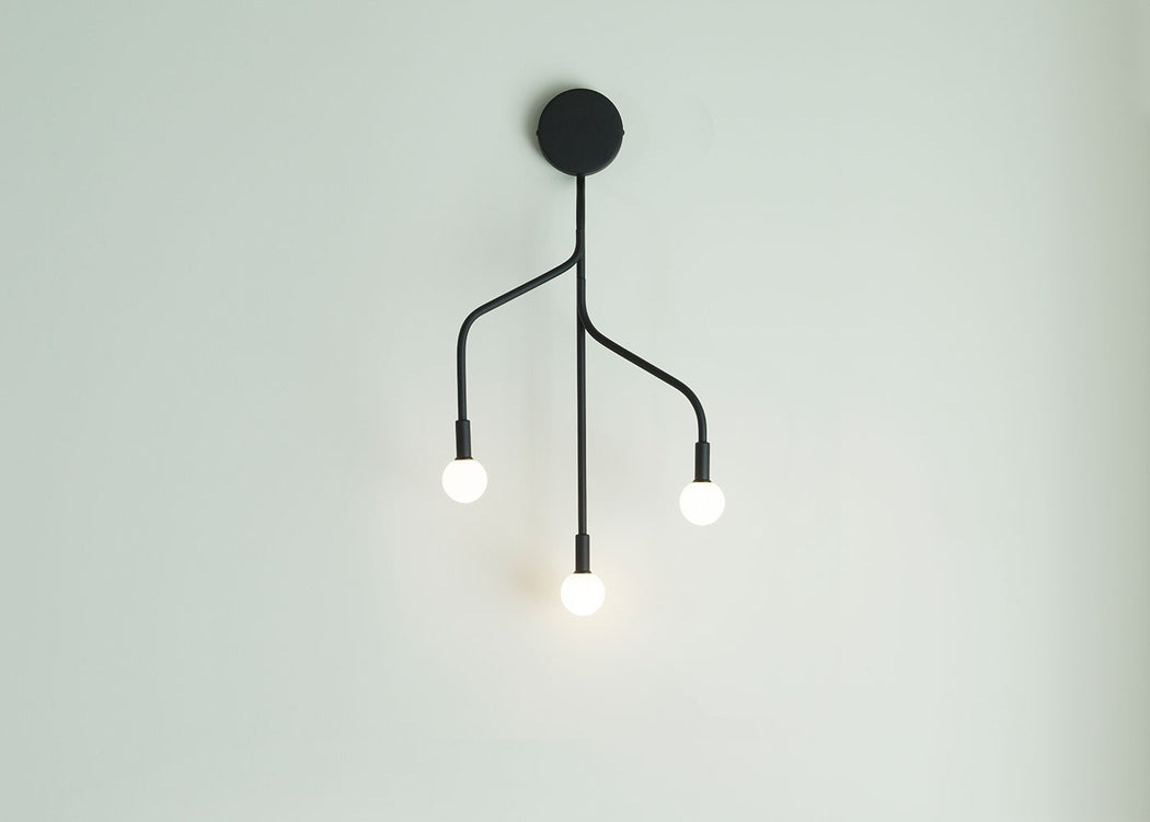 Vekst Wall Lamp Black