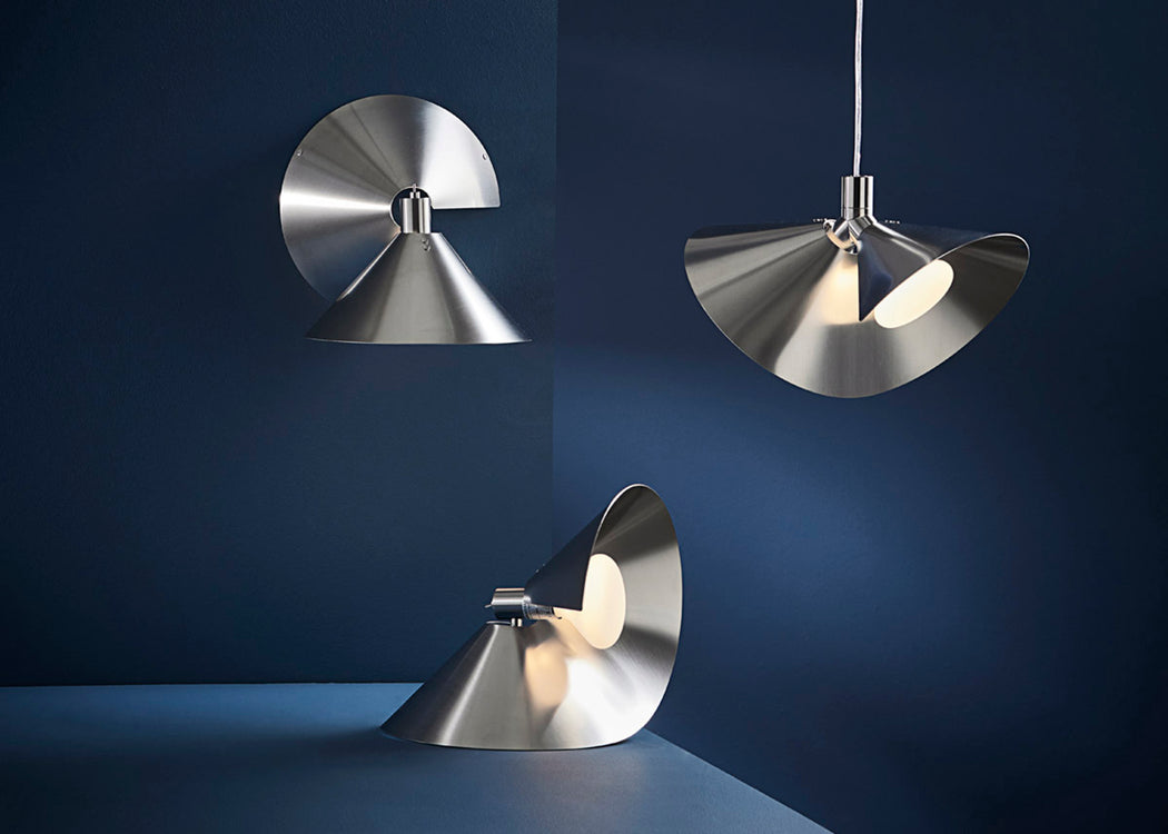 Peel Wall Light Brushed Steel