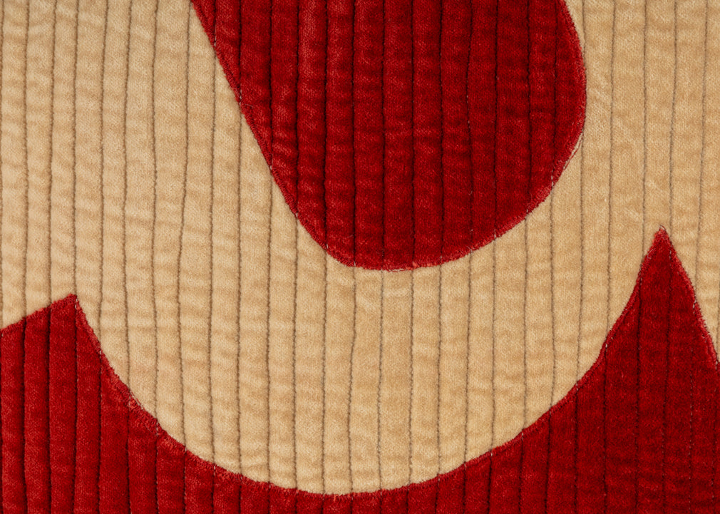 Heal's 59 Cushion Red & Cream 45 x 45cm