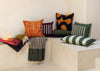 Heal's 59 Cushion Ochre & Navy 45 x 45cm