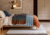 Mohair & Wool Stripe Throw Matisse Ocean